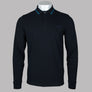 Fred Perry LS Twin Tipped Polo Shirt Navy/Ocean/Dark Carbon