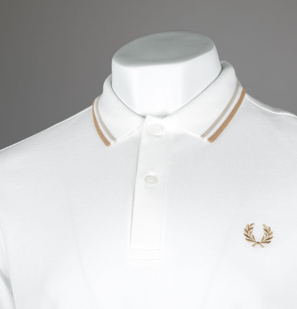 トップス FRED PERRY Logo L/S Polo Shirt Fred Perry Men's Long Sleeve Twin Tipped Polo Shirt in Black