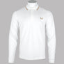 Fred Perry LS Twin Tipped Polo Shirt Snow White/Oat/Warm Stone