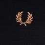 Fred Perry LS Twin Tipped T-Shirt Black/Cyber Blue/Light Rust