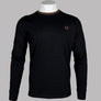 Fred Perry LS Twin Tipped T-Shirt Black