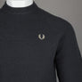Fred Perry Lambswool Raglan Jumper Anchor Grey