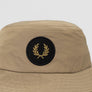 Fred Perry Laurel Wreath Patch Bucket Hat Warm Stone