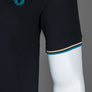 Fred Perry M3600 Polo Shirt Black/Ice Cream/Cyber Blue