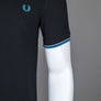 Fred Perry M3600 Polo Shirt Black/Light Smoke/Ocean