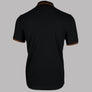 Fred Perry M3600 Polo Shirt Black/Marmalade