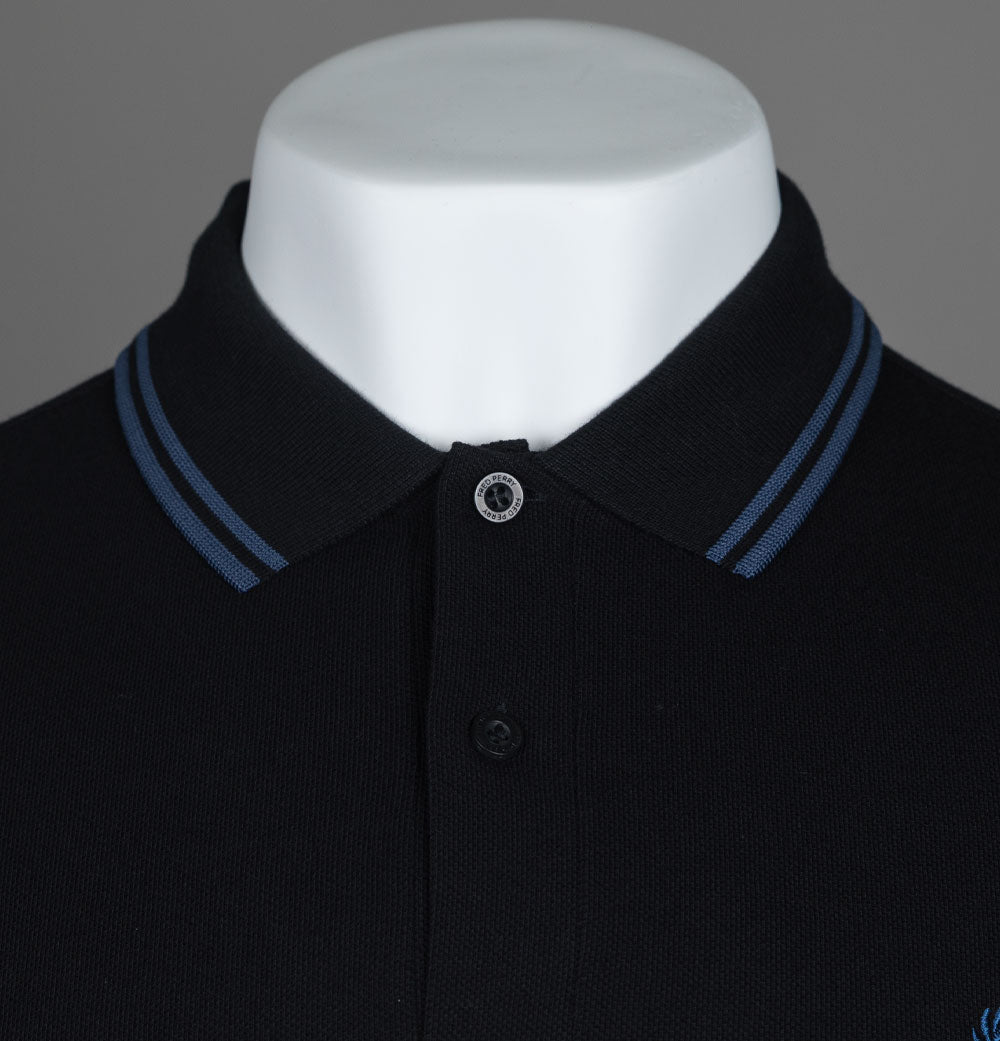 Fred Perry M3600 Polo Shirt Black Midnight Blue