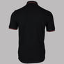 Fred Perry M3600 Polo Shirt Black/Putty Pink/Whisky Brown