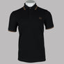 Fred Perry M3600 Polo Shirt Black/Shaded Stone