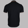 Fred Perry M3600 Polo Shirt Black/Snow White/Light Rust