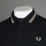Fred Perry M3600 Polo Shirt Black/Snow White/Warm Stone