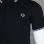 Fred Perry M3600 Polo Shirt Black/Ultra Violet