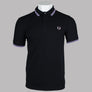 Fred Perry M3600 Polo Shirt Black/Ultra Violet