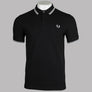 Fred Perry M3600 Polo Shirt Black/White
