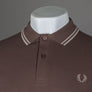 Fred Perry M3600 Polo Shirt Brick/Warm Grey