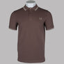 Fred Perry M3600 Polo Shirt Brick/Warm Grey