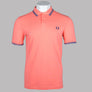 Fred Perry M3600 Polo Shirt Coral Heat/Shaded Cobalt