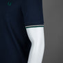 Fred Perry M3600 Polo Shirt Dark Carbon/Light Ecru/Label Green