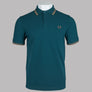 Fred Perry M3600 Polo Shirt Dark Petrol/Shaded Stone