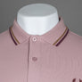 Fred Perry M3600 Polo Shirt Dusty Rose Pink/Shaded Stone