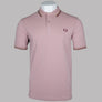 Fred Perry M3600 Polo Shirt Dusty Rose Pink/Shaded Stone