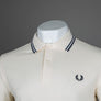 Fred Perry M3600 Polo Shirt Ecru/Tennis Blue