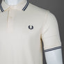 Fred Perry M3600 Polo Shirt Ecru/Tennis Blue