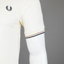 Fred Perry M3600 Polo Shirt Ecru/Warm Stone/Navy