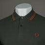 Fred Perry M3600 Polo Shirt Field Green/Nut Flake