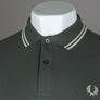 Fred Perry M3600 Polo Shirt Field Green/Oatmeal
