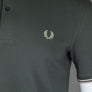 Fred Perry M3600 Polo Shirt Field Green/Oatmeal