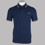 Fred Perry M3600 Polo Shirt French Navy/Champions Gold/Stockport Blue