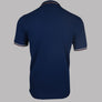 Fred Perry M3600 Polo Shirt French Navy/Ecru/Whisky Brown