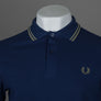 Fred Perry M3600 Polo Shirt French Navy/Olive Mint