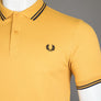 Fred Perry M3600 Polo Shirt Golden Hour/Navy
