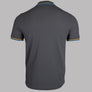 Fred Perry M3600 Polo Shirt Gunmetal/Golden Hour/Kingfisher Blue