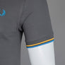 Fred Perry M3600 Polo Shirt Gunmetal/Golden Hour/Kingfisher Blue