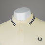 Fred Perry M3600 Polo Shirt Ice Cream/French Navy