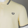 Fred Perry M3600 Polo Shirt Ice Cream/French Navy