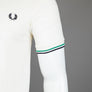 Fred Perry M3600 Polo Shirt Light Ecru/Fred Perry Green/Navy
