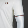 Fred Perry M3600 Polo Shirt Light Ecru/Silver Blue/Cinnamon