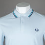 Fred Perry M3600 Polo Shirt Light Ice/Cyber Blue/Midnight Blue