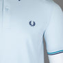 Fred Perry M3600 Polo Shirt Light Ice/Cyber Blue/Midnight Blue