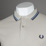 Fred Perry M3600 Polo Shirt Light Oyster/Mid Blue/French Navy