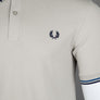 Fred Perry M3600 Polo Shirt Light Oyster/Mid Blue/French Navy