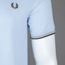 Fred Perry M3600 Polo Shirt Light Smoke/Warm Grey/Brick