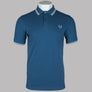 Fred Perry M3600 Polo Shirt Midnight Blue/Ecru/Light Ice