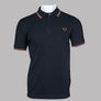 Fred Perry M3600 Polo Shirt Navy/Cinnamon