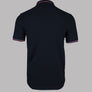 Fred Perry M3600 Polo Shirt Navy/Dusty Rose Pink/Oxblood