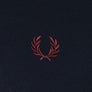 Fred Perry M3600 Polo Shirt Navy/Dusty Rose Pink/Oxblood